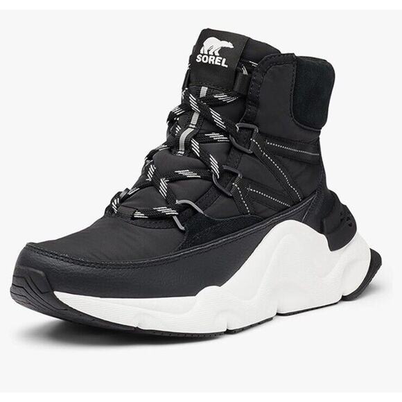 Sorel Women's Kinetic RNEGD Storm Winter Waterproof Boot Black Sz US 5 - Picture 1 of 11